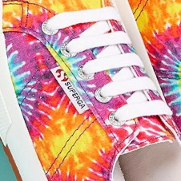 Superga NEW Tie-Dye Canvas Sneakers 2750 Size 8