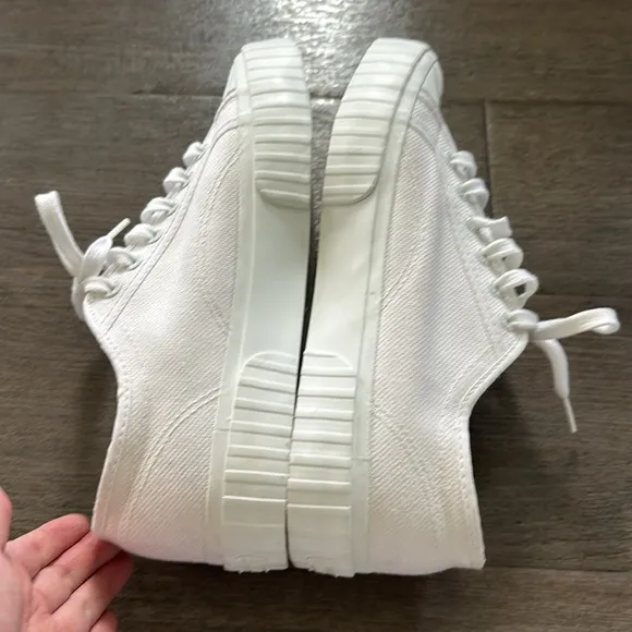 Superga White Canvas Shoes Size 8 Mens 9 1/2 Womens