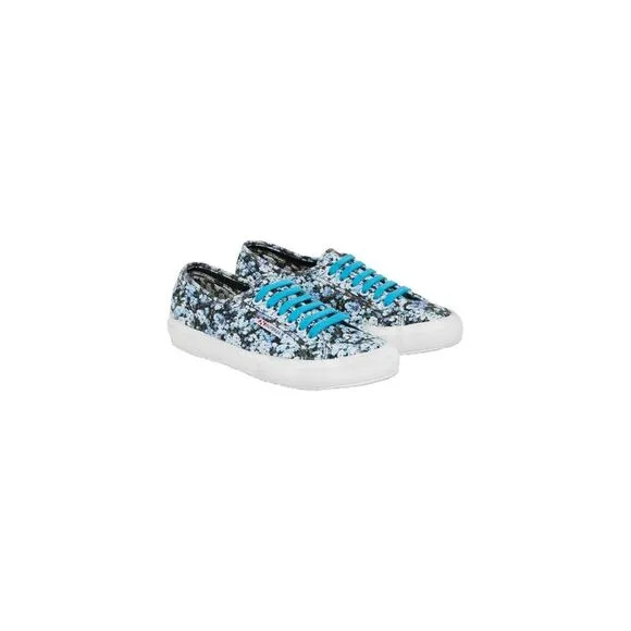 SUPERGA Womens Blue Limited Edition Eyelet Mary Almond Training Shoes 6.5