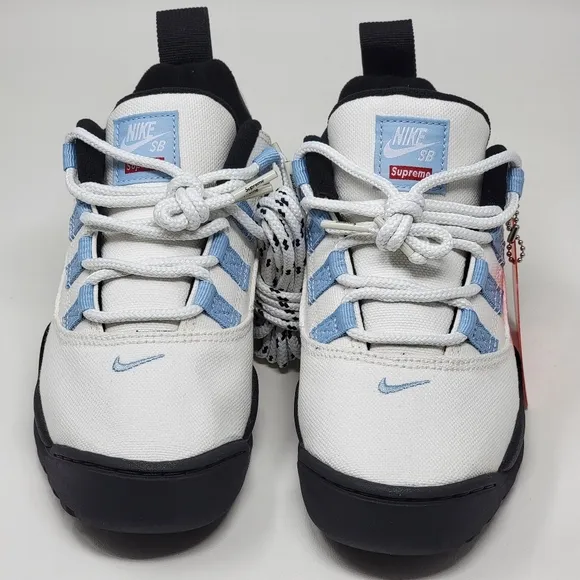 Supreme x Nike Air Darwin Low SB Sail FQ3000 100 Sneakers Shoes Men's Size 4 New