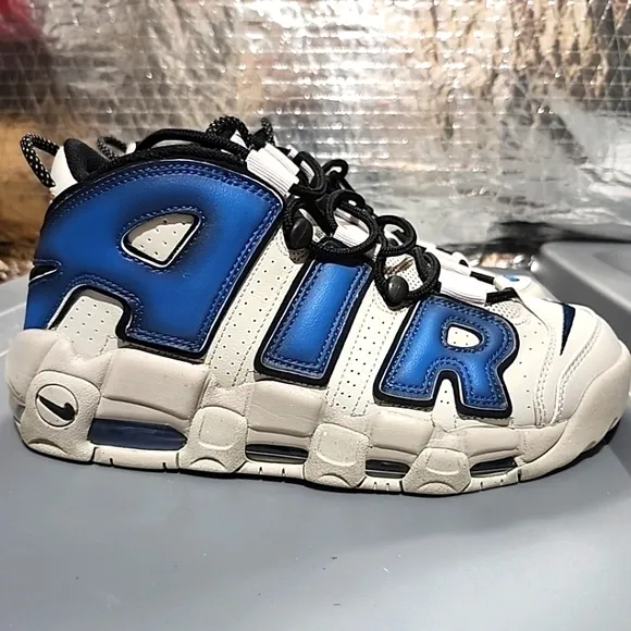 Sz 9 Nike Air More Uptempo '96 Pippen Industrial Blue Men’s Basketball Shoes
