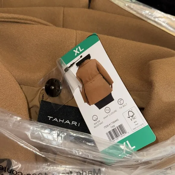 🔥Tahari Ella Double Face Wrap Coat - NWT🔥