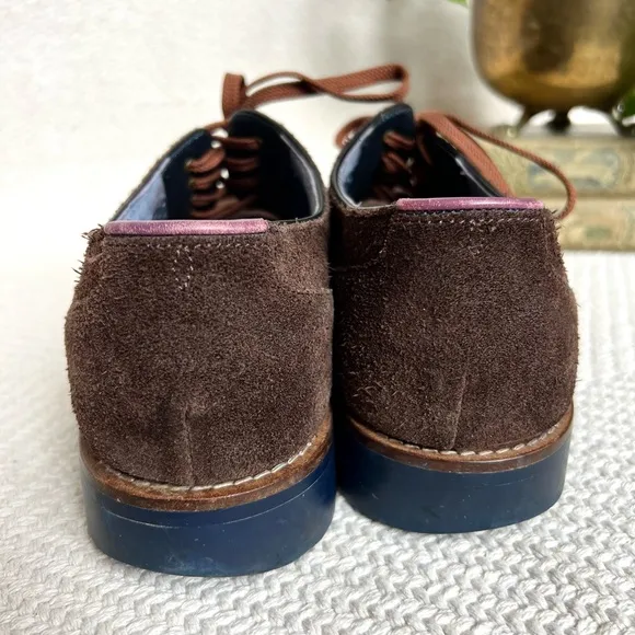 Ted Baker London TICH2 Brown Leather Lace Up Oxford Dress Shoes men’s 9.5
