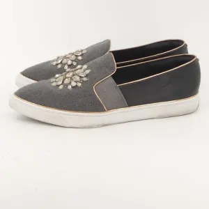 Ted Baker‎ Rhinestone Sneakers Gray Women's 40 9.5