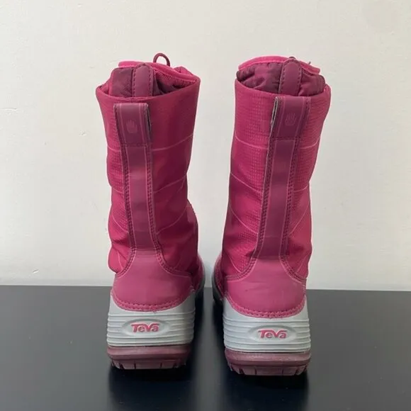 Teva Womens Jordanelle Winter Boots Women's US6 Pink waterproof removable liner