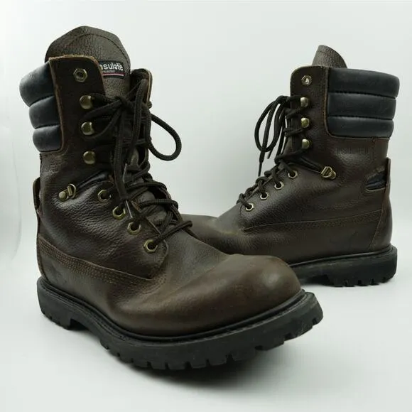 Texas Steer Steel Toe Work Boots Mens 9 EEE Thinsulate Insulated Lace Up