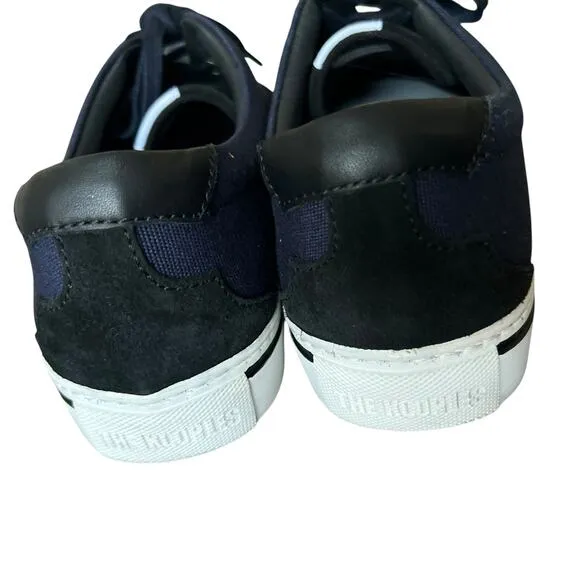 The Kooples Baskets Basses Canvas Leather Oxford Sneakers Shoes Size 41 EU