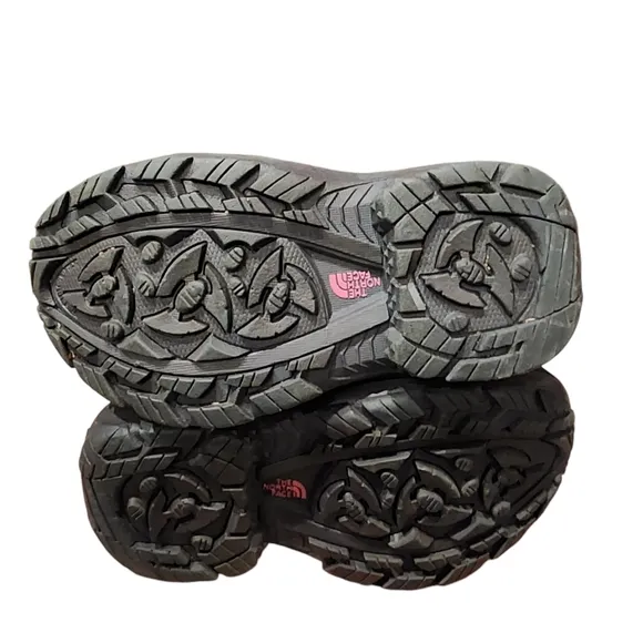 The North Face Alpenglow II Winter Ski Snow Boots Grey/Pink Toddler Size 11