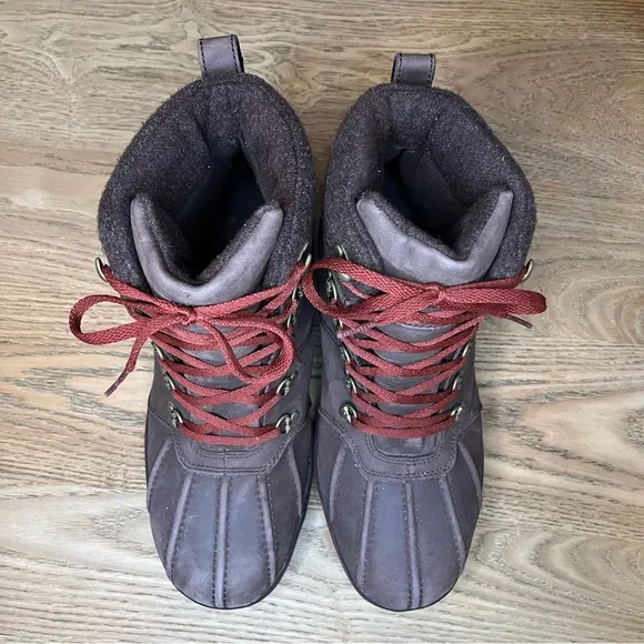 The North Face Ballard Duck Boots Waterproof Insulated Winter Brown Men’s 10