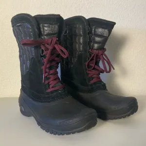 The North Face Black Thermoball Utility Mid Winter Waterproof Boots