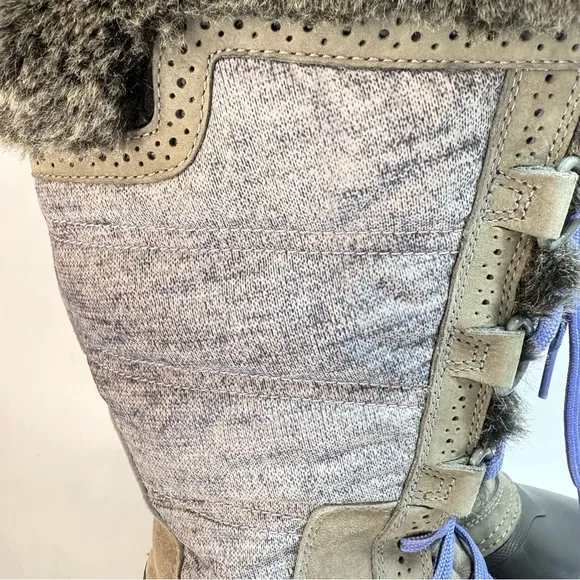 The North Face Fine Alpine Lace-Up Faux Fur Winter Snow Boots Size 7