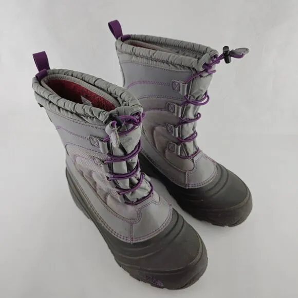 The North Face Girl's Alpenglow IV Lace Insulated Waterproof Winter Boots Size 7