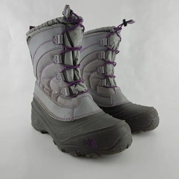 The North Face Girl's Alpenglow IV Lace Insulated Waterproof Winter Boots Size 7