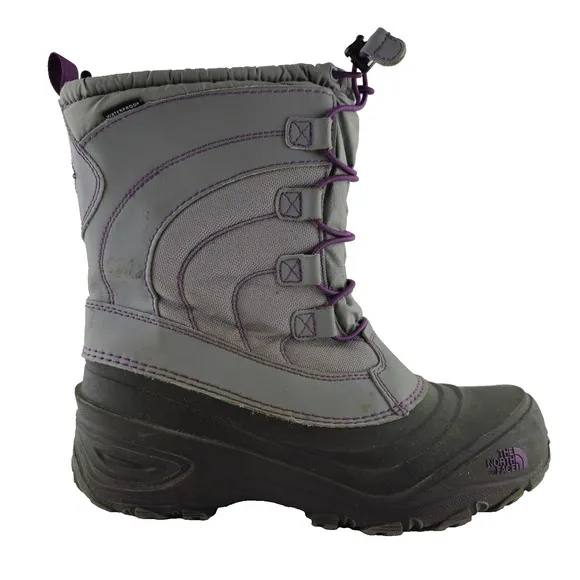 The North Face Girl's Alpenglow IV Lace Insulated Waterproof Winter Boots Size 7
