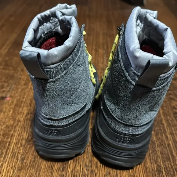 The North Face Gray and Yellow Winter Boots- ThermaFelt Insulated