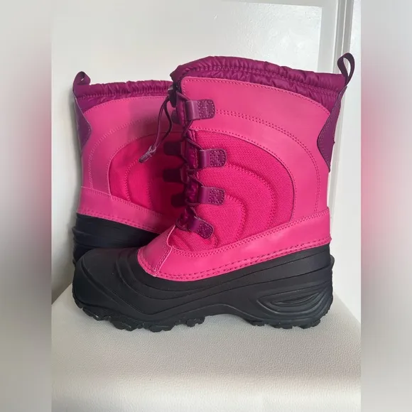 The North Face Pink Alpenglow IV Girls Waterproof Boots size 7