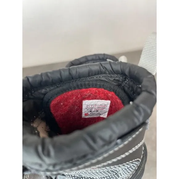 The North Face Unisex Therma Felt Insulated Black Snow Boots Size 10m Alpenglow