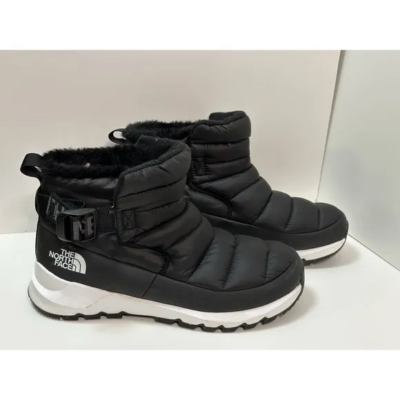 The North Face, Women's Thermoball Pull On Waterproof Boots, Black, Size 9