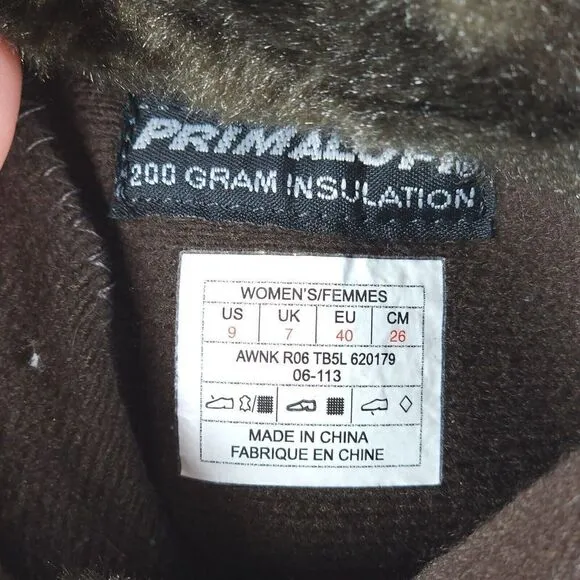 The North Face Women's US 9 Primaloft 200Gr Insulation Waterproof Winter Boots
