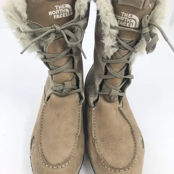 The North Face Allure Primaloft Insulated Winter Boots in Tan