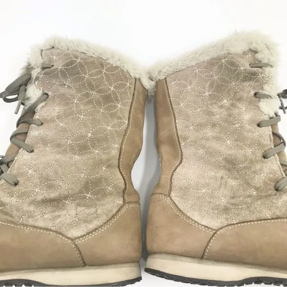 The North Face Allure Primaloft Insulated Winter Boots in Tan