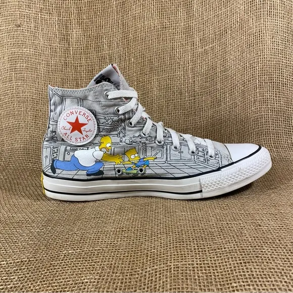 The Simpsons Converse All Stars 25th Gray Anniversary All American Dad Sz 1 1