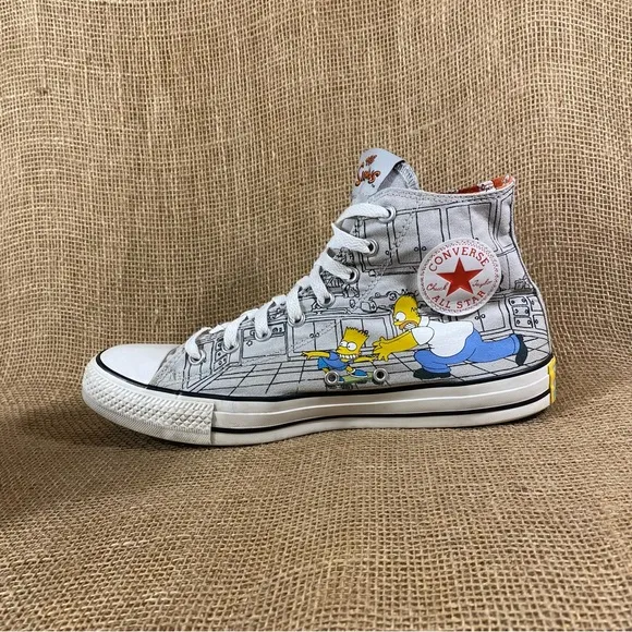 The Simpsons Converse All Stars 25th Gray Anniversary All American Dad Sz 1 1
