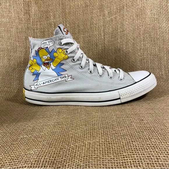 The Simpsons Converse All Stars 25th Gray Anniversary All American Dad Sz 1 1