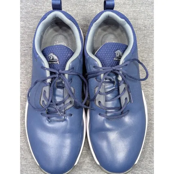 THESTRON Mens Shoes - Blue, Spikeless Golf Training Sneakers, Size 10.5