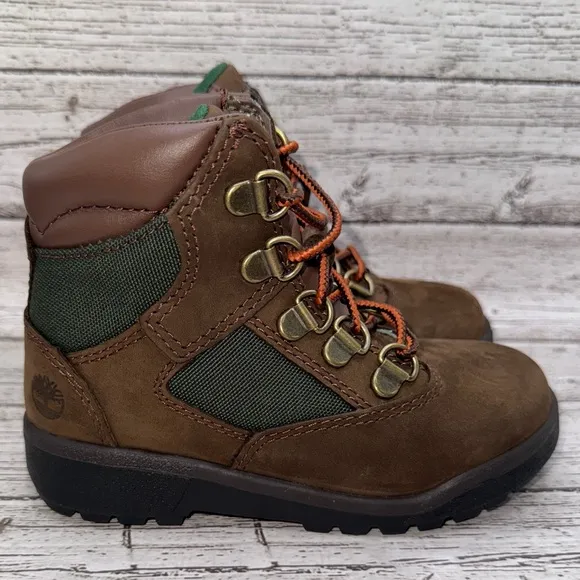 Timberland 6” Field Boots size 10 Toddler Beef and Broccoli