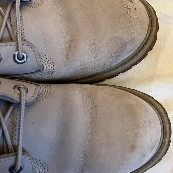 Timberland 6”  Premium Waterproof Boots Gray Nubuck A1UQJ Primaloft 200 Wmn 8.5