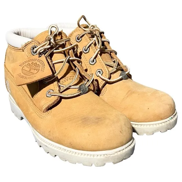 Timberland Boots Women’s Size 7.5 Wheat White Nellie Double Waterproof Ankle