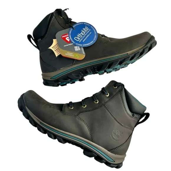 TIMBERLAND Brown Leather Waterproof Boots NEW Junior Boys 7