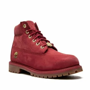 TIMBERLAND DARK RED NUBUCK  6in BOOTS