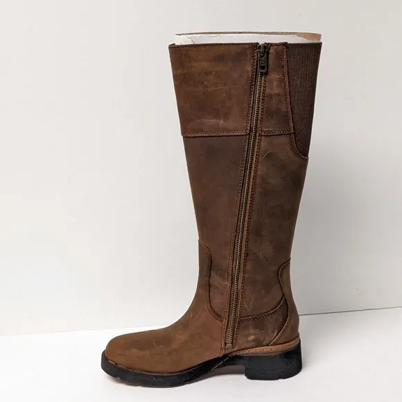 Timberland Gracelyn Waterproof Tall Boots, Brown Leather, Women's 6 M