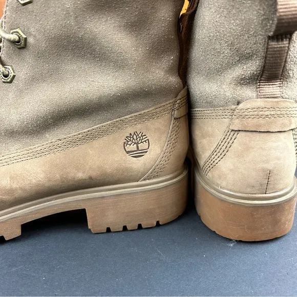 Timberland Jayne Waterproof Teddy Fleece Fold Down Nubuck Boots Country