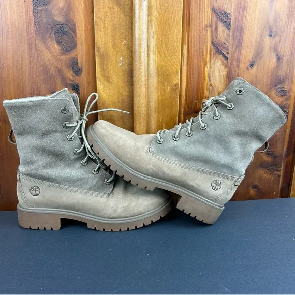 Timberland Jayne Waterproof Teddy Fleece Fold Down Nubuck Boots Country