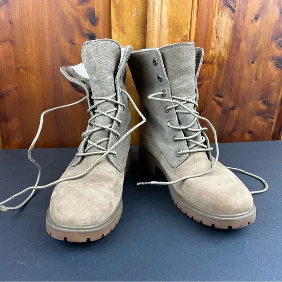 Timberland Jayne Waterproof Teddy Fleece Fold Down Nubuck Boots Country