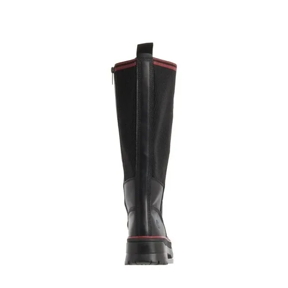 TIMBERLAND Malynn Waterproof Tall Black Leather Zip Boots Women's Size 6.5 NIB