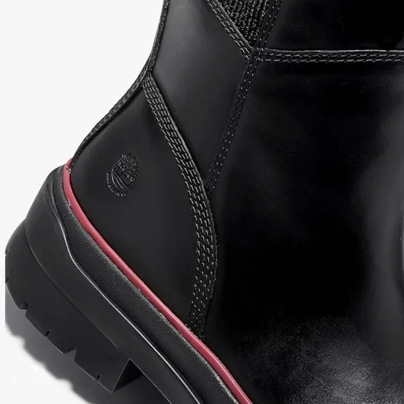 TIMBERLAND Malynn Waterproof Tall Black Leather Zip Boots Women's Size 6.5 NIB