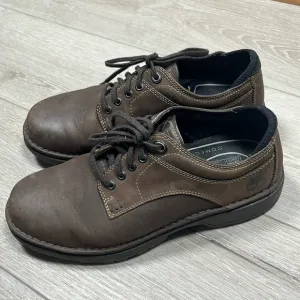 Timberland Men 7.5 Smart Comfort System Brown Leather.