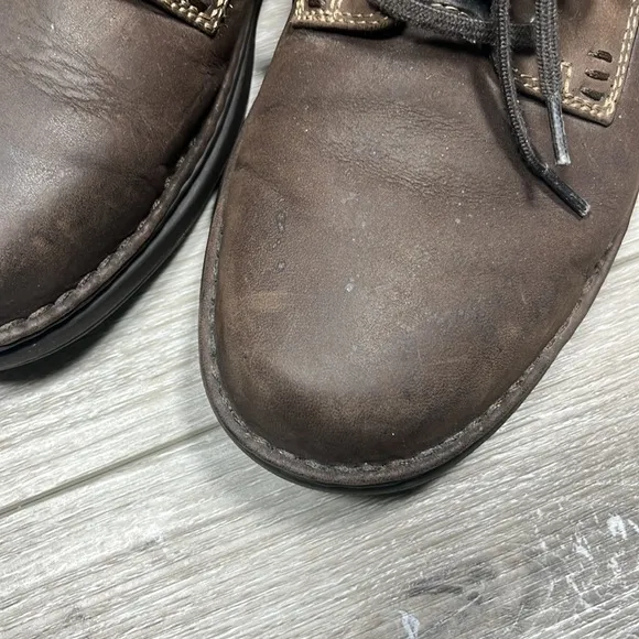 Timberland Men 7.5 Smart Comfort System Brown Leather.