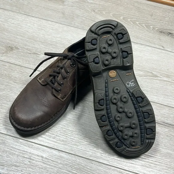 Timberland Men 7.5 Smart Comfort System Brown Leather.