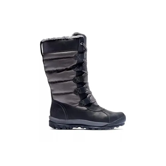TIMBERLAND Mt. Hayes Women's Sz 6.5 / 37 Tall Waterproof Boots Black / Gray NEW