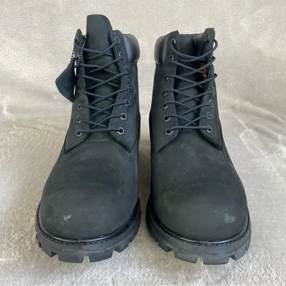 Timberland Premium 6 inch Men's Boots 12 M Black Nubuck Waterproof Insulated