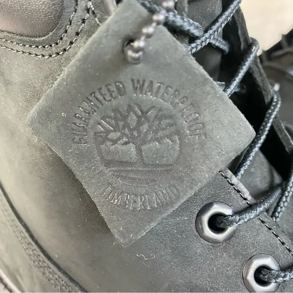 Timberland Premium 6 inch Men's Boots 12 M Black Nubuck Waterproof Insulated