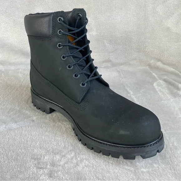 Timberland Premium 6 inch Men's Boots 12 M Black Nubuck Waterproof Insulated