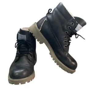 Timberland Premium 6&quot; Waterproof Leather Boots Kids Jr Sz 4.5/Women 6/6.5 #259D