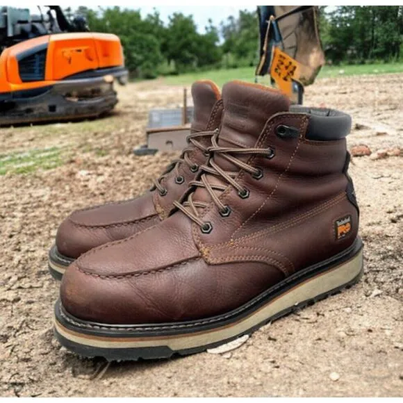 Timberland PRO Gridworks Waterproof Worksite Boots Mens 12 Wide Fast Ship