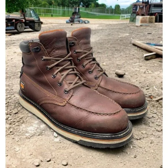 Timberland PRO Gridworks Waterproof Worksite Boots Mens 12 Wide Fast Ship